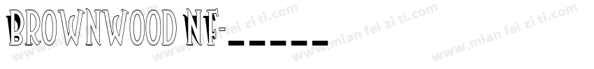 Brownwood NF字体转换